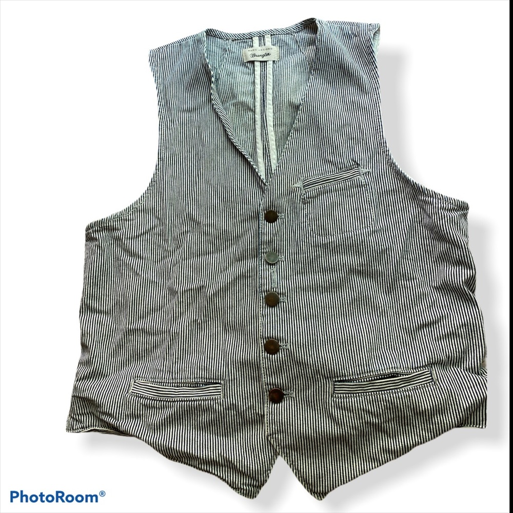 Marc Jacobs | Men’s Pinstripe Denim Vest